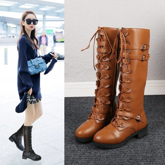Oversized Knight Boots for Women - Harajuku Style