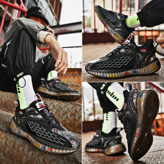 Men's Breathable Running Shoes - Harajuku Style