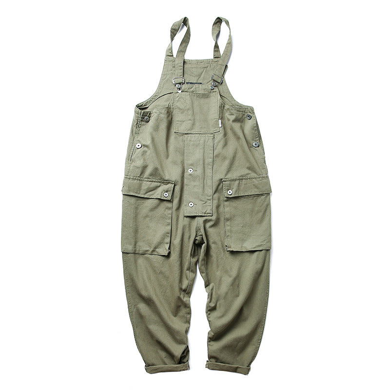 Men's Harajuku Style Casual Jumpsuit with Suspenders