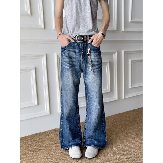 Men's Loose Straight Leg Flared Jeans - Harajuku Style