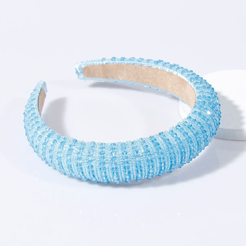 Red Thin Sponge Pearl Headband
