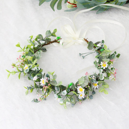Fresh Daisy Garland Headband for Kids
