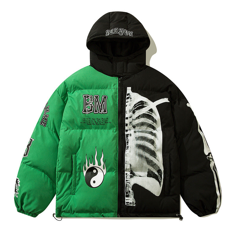 Harajuku Style Cotton Hooded Jacket for Men & Women