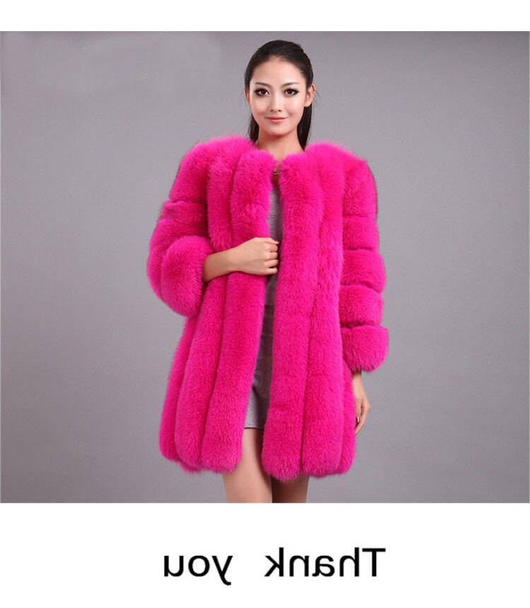 Playful Purple Pink Faux Fur Coat for Women