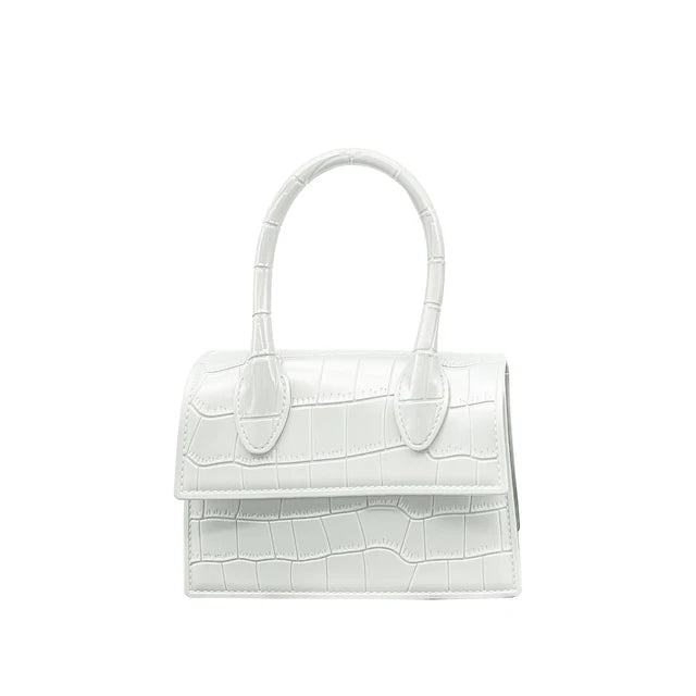 Harajuku Crocodile Pattern PVC Mini Crossbody Bag