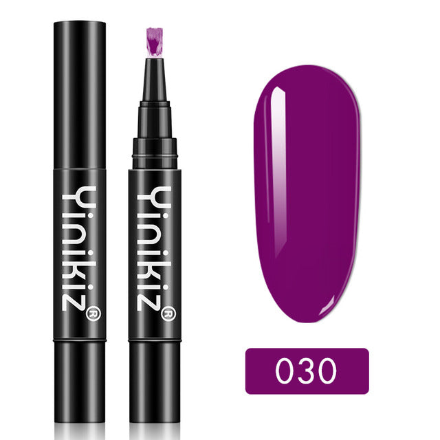 One Step Gel Nail Polish Pen - Instant Neon Colors