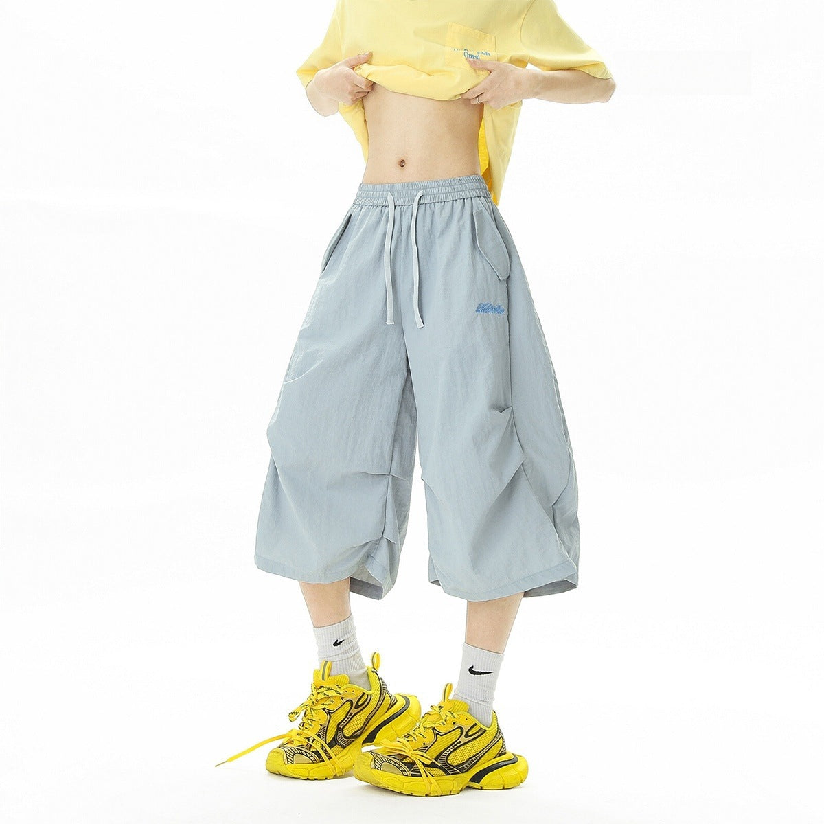 Embroidered Quick Drying Paratrooper Pants