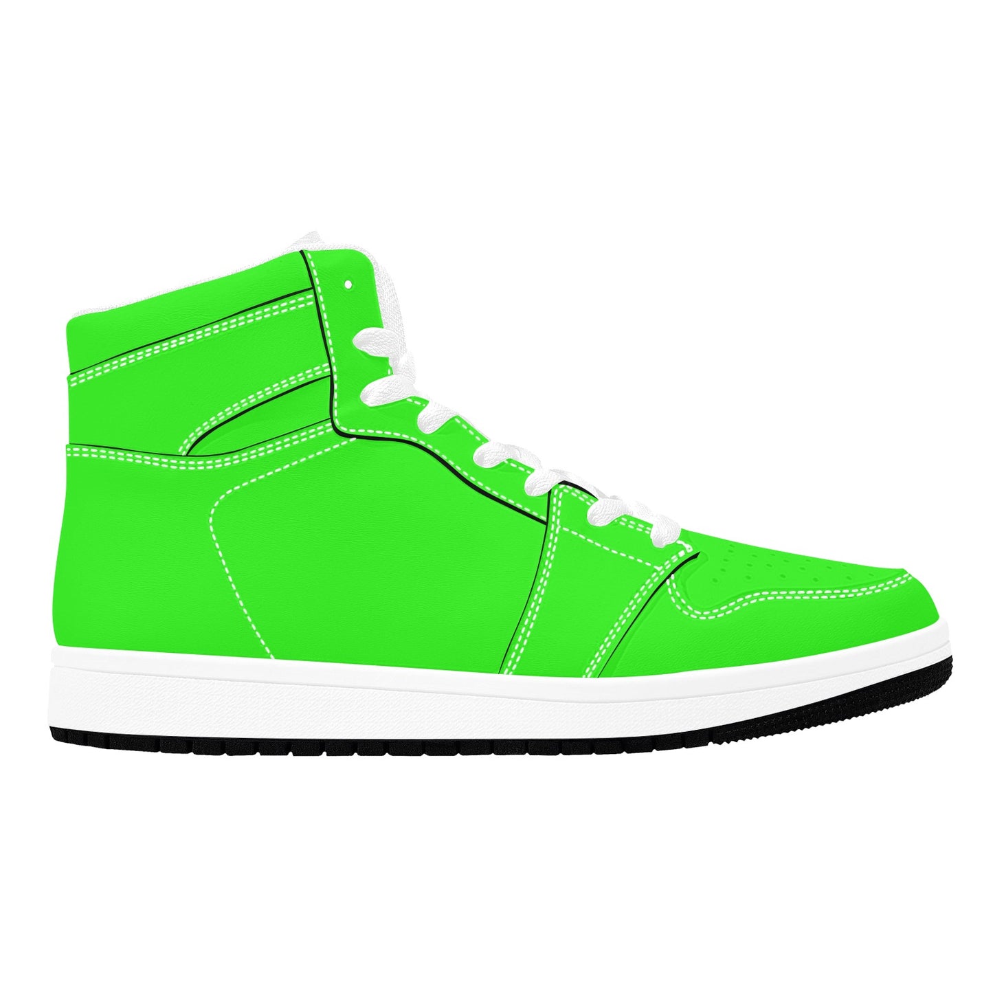 Highlighter Green Men's High Top Sneakers