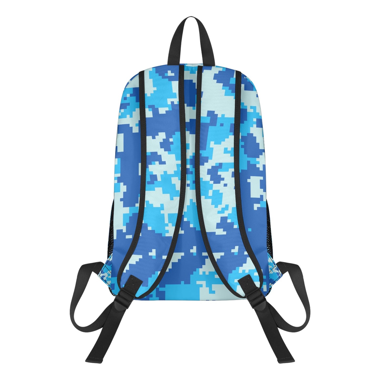 Light Blue Digital Camo All Over Print Leisure Sports Backpack