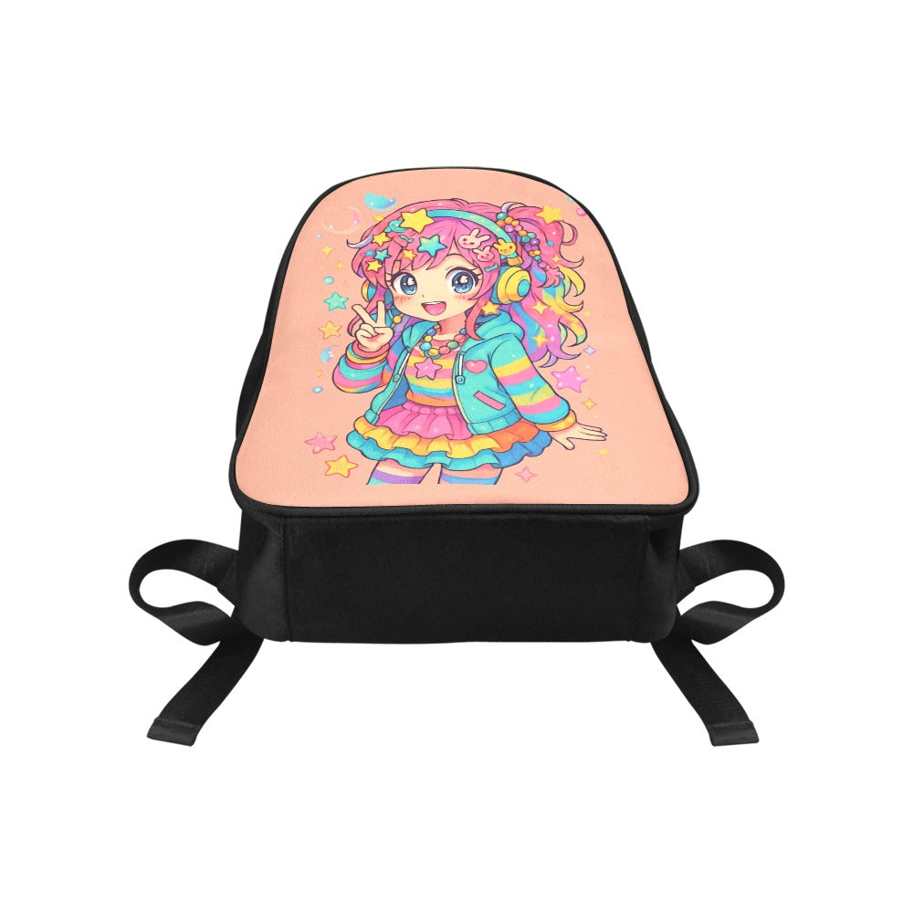 Harajuku Kawaii Cute Anime Girl Canvas Backpack