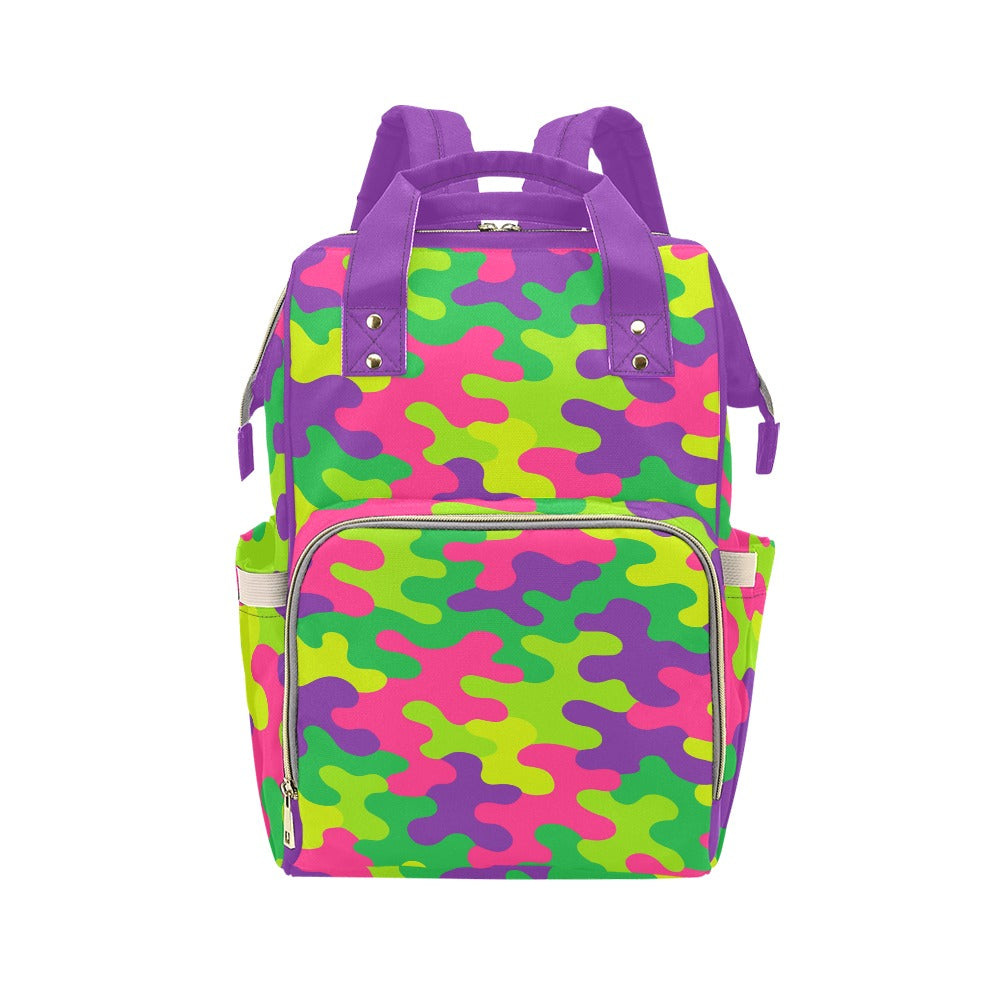 Harajuku Rainbow Camo Multi-Function Backpack