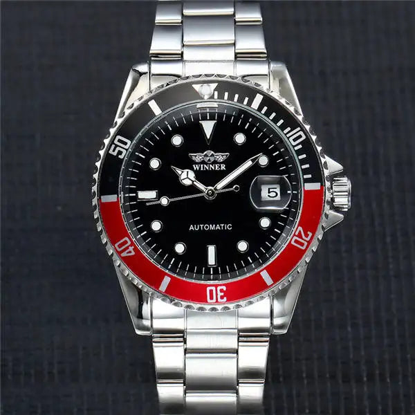 Winner Blue Automatic Skeleton Watch for Men