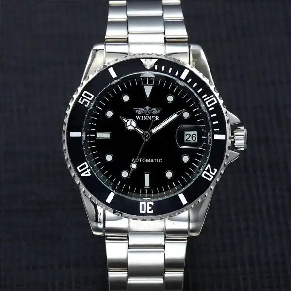 Winner Blue Automatic Skeleton Watch for Men