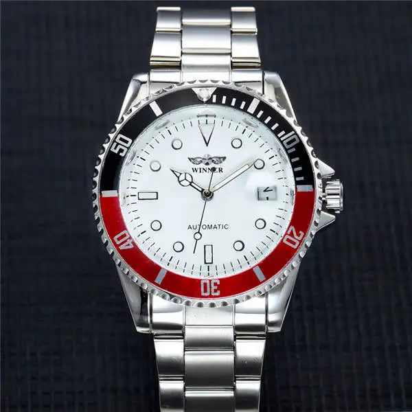 Winner Blue Automatic Skeleton Watch for Men