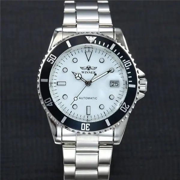 Winner Blue Automatic Skeleton Watch for Men