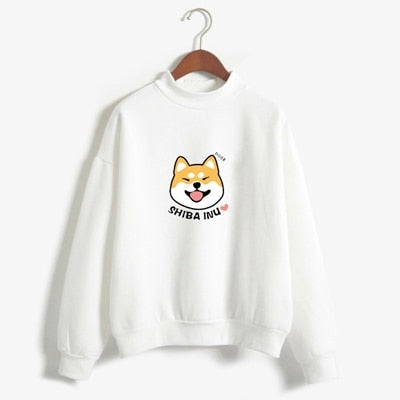 Kawaii Shiba Inu Harajuku Hoodie - Cute Japanese Anime Pullover