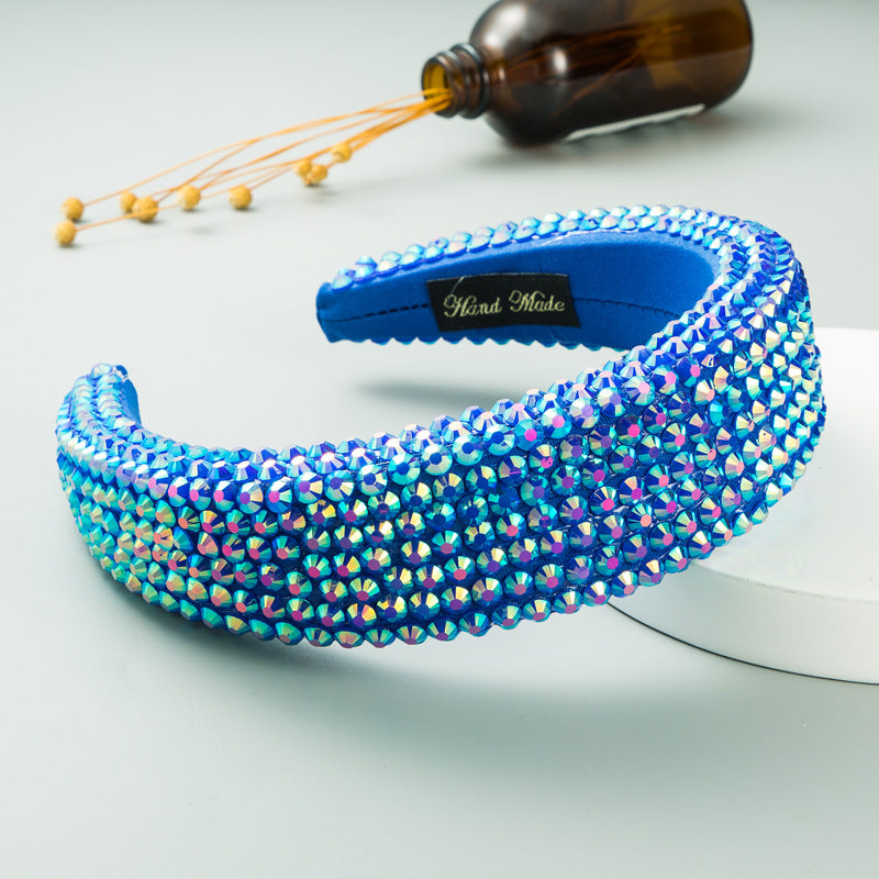 Super Flash Full Drill Wide Brimmed Headband
