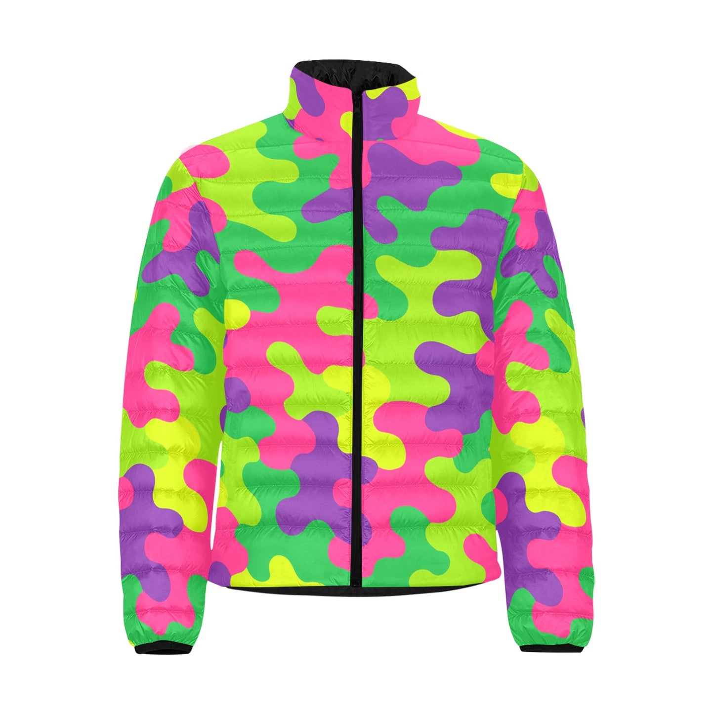 Harajuku Rainbow Camo Bomber Jacket