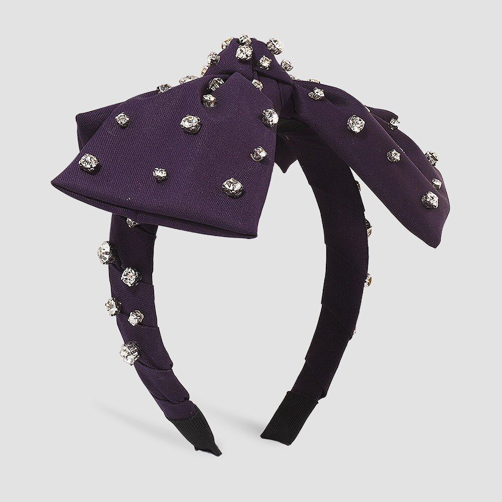 Exaggerated Bow Knot Diamond Headband