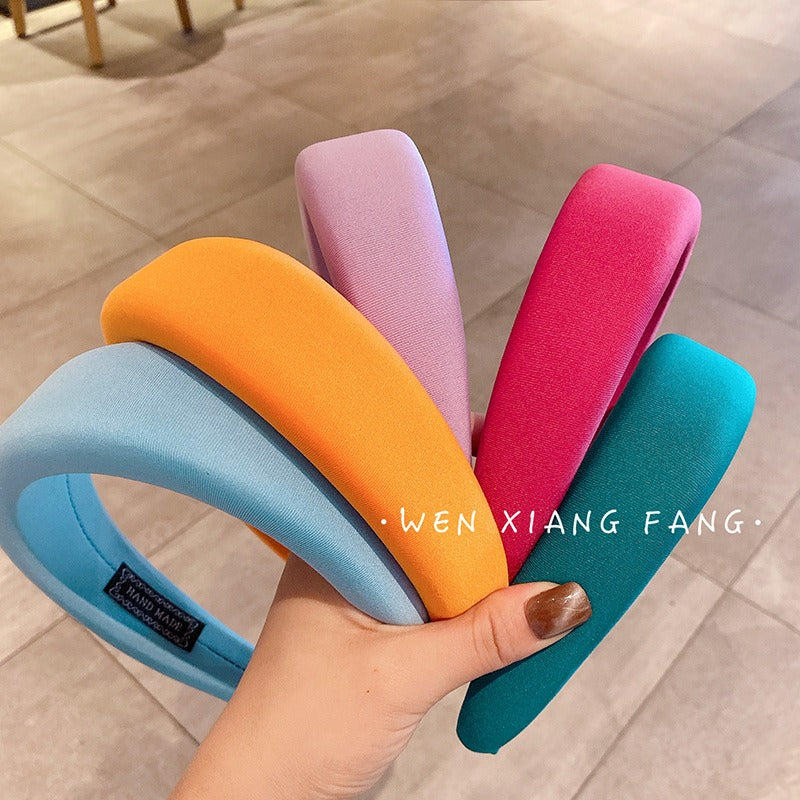 Candy Colored Thick Sponge Hair Hoop