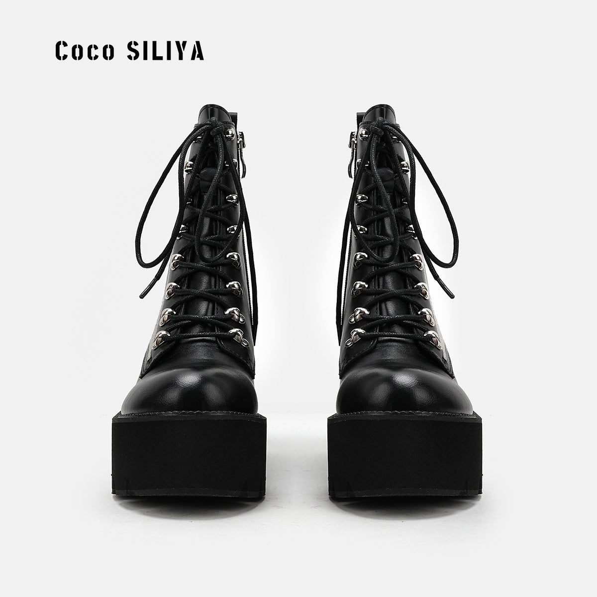 Harajuku Style Women's Thick Soled Platform Boots