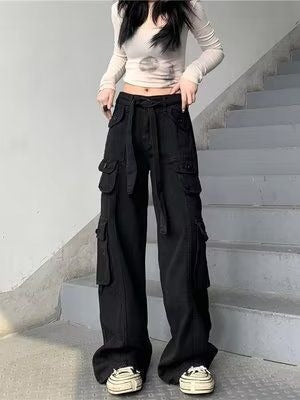 New Vintage Multi Pocket Overalls for Women