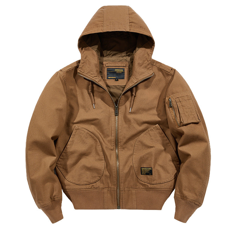 Harajuku Style Military Flight Jacket for Men
