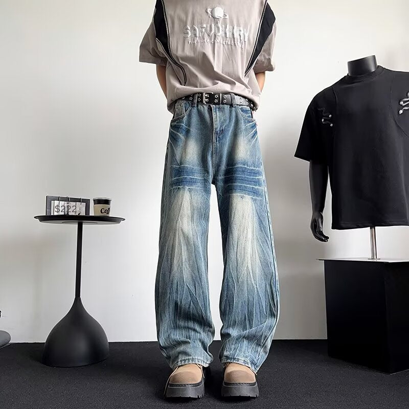 Thin Long Straight Tube Loose Curved Knife Pants