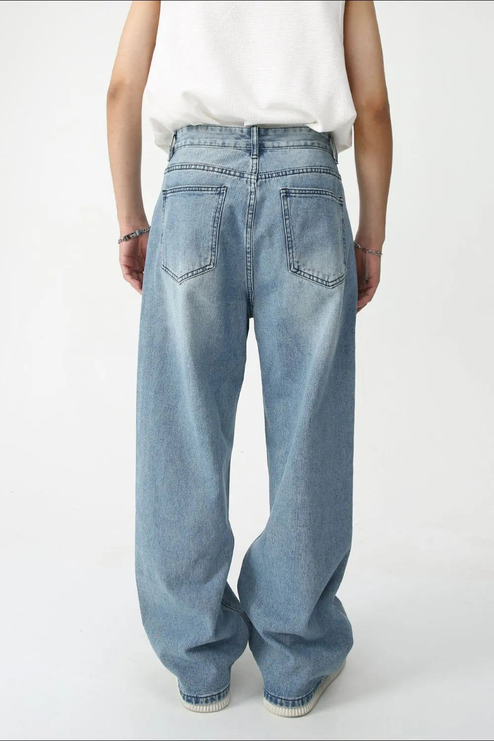 Men's Graffiti Wide Leg Jeans - Harajuku Style