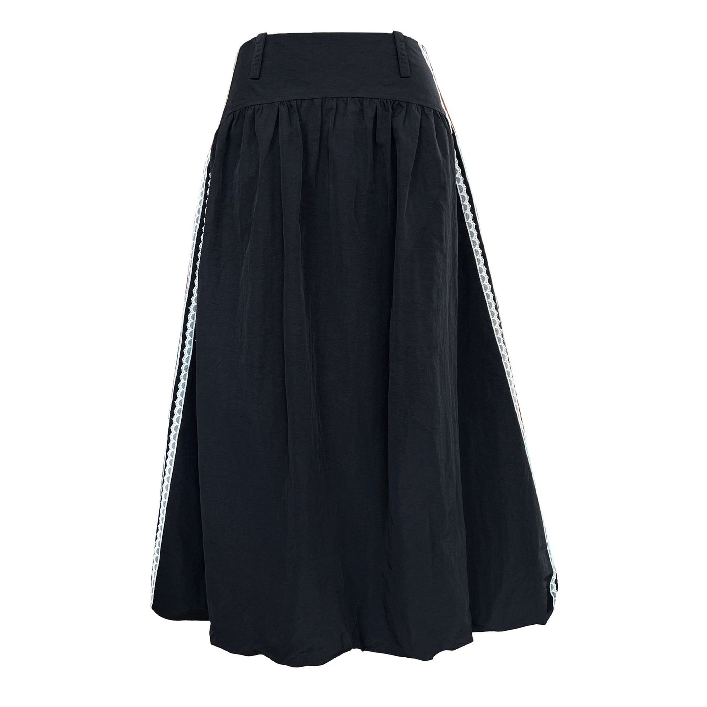 Harajuku Style Flower Bud Lace Edge Skirt