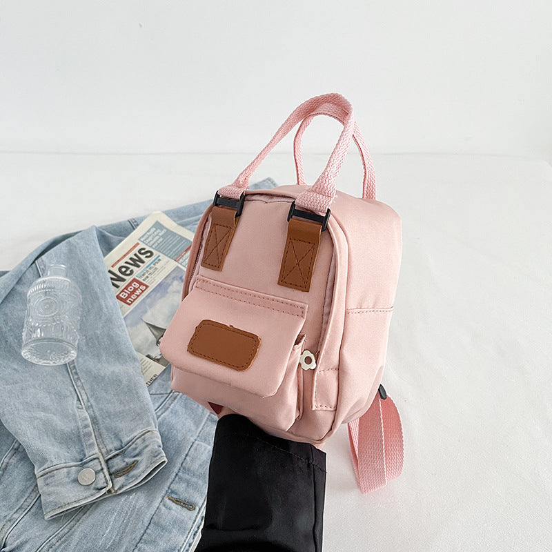 Trendy Mini Backpack for Girls - Korean Style Canvas Bag