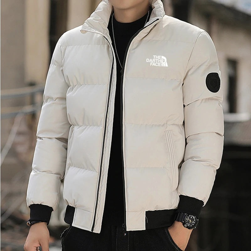 Men's Thickened Stand-Up Collar Zipper Jacket - Harajuku Style
