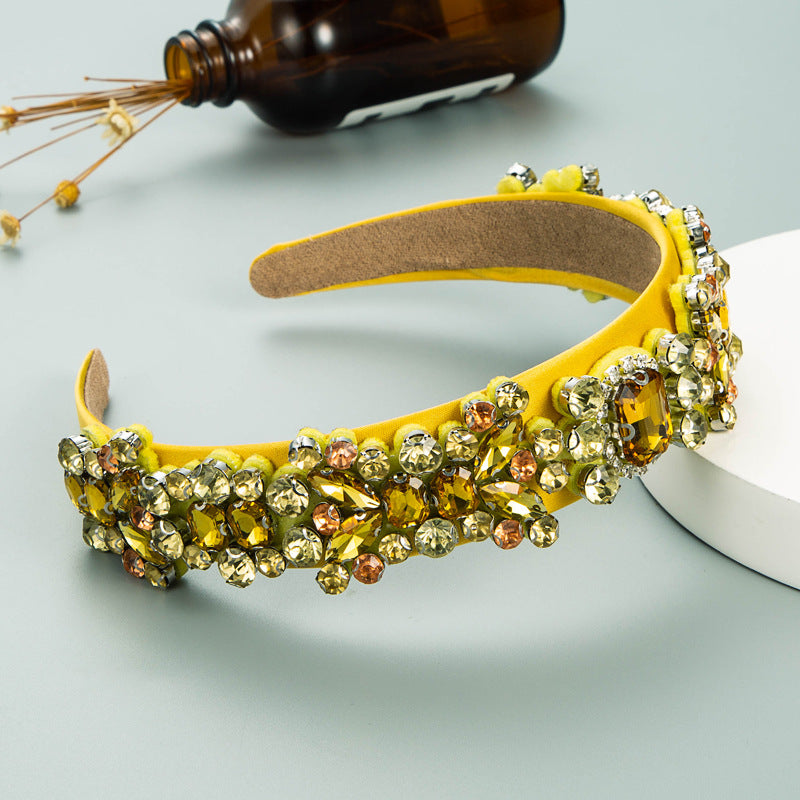 Baroque Retro Rhinestone Headband Set