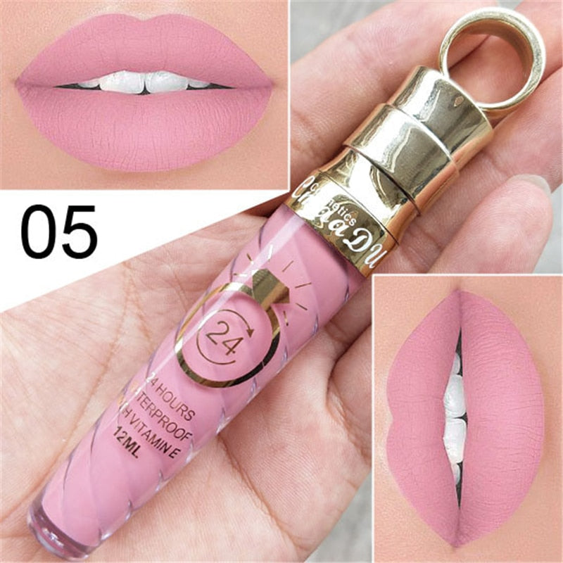 20 Colors Waterproof Long Lasting Matte & Shimmer Lip Gloss