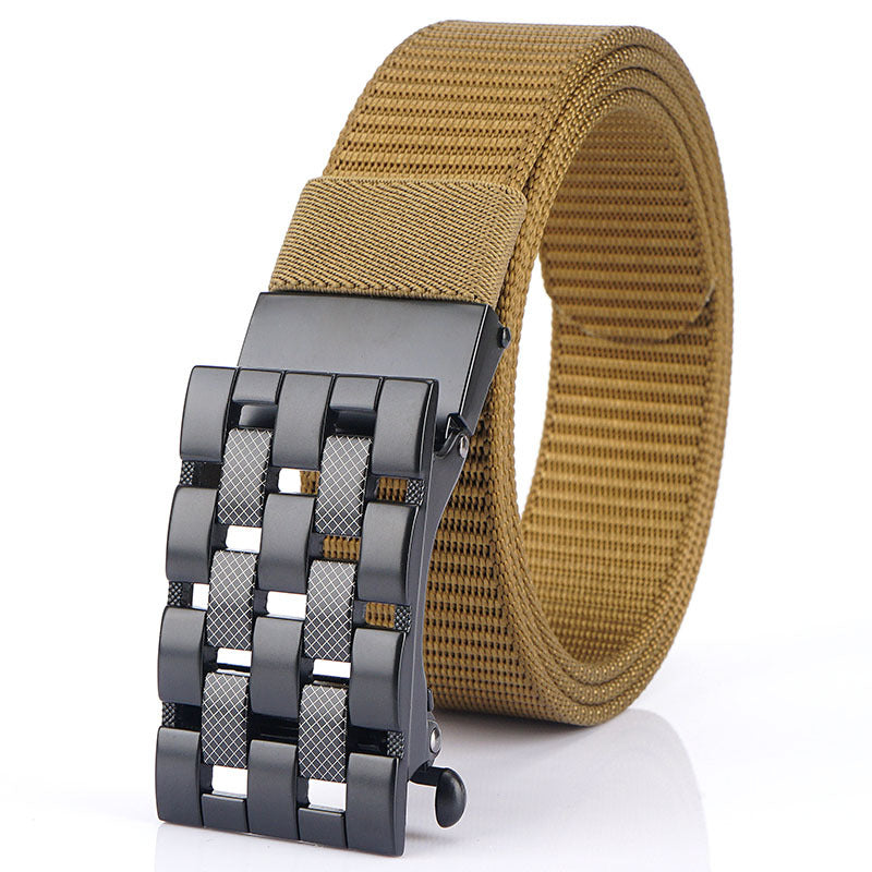 Harajuku Style Automatic Buckle Nylon Belt for Men