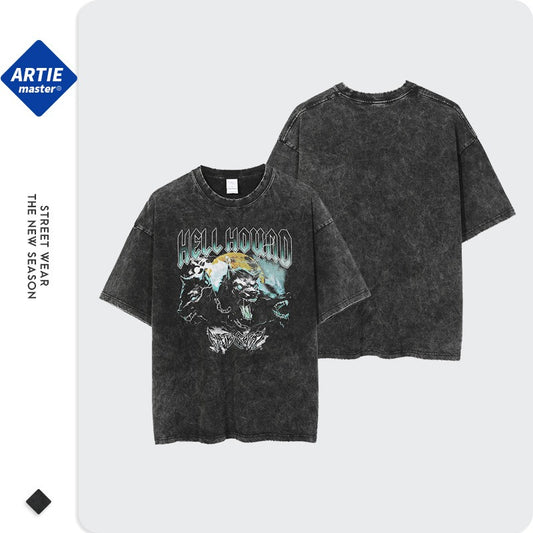 Harajuku Style Distressed Trendy Brand T-Shirt for Men