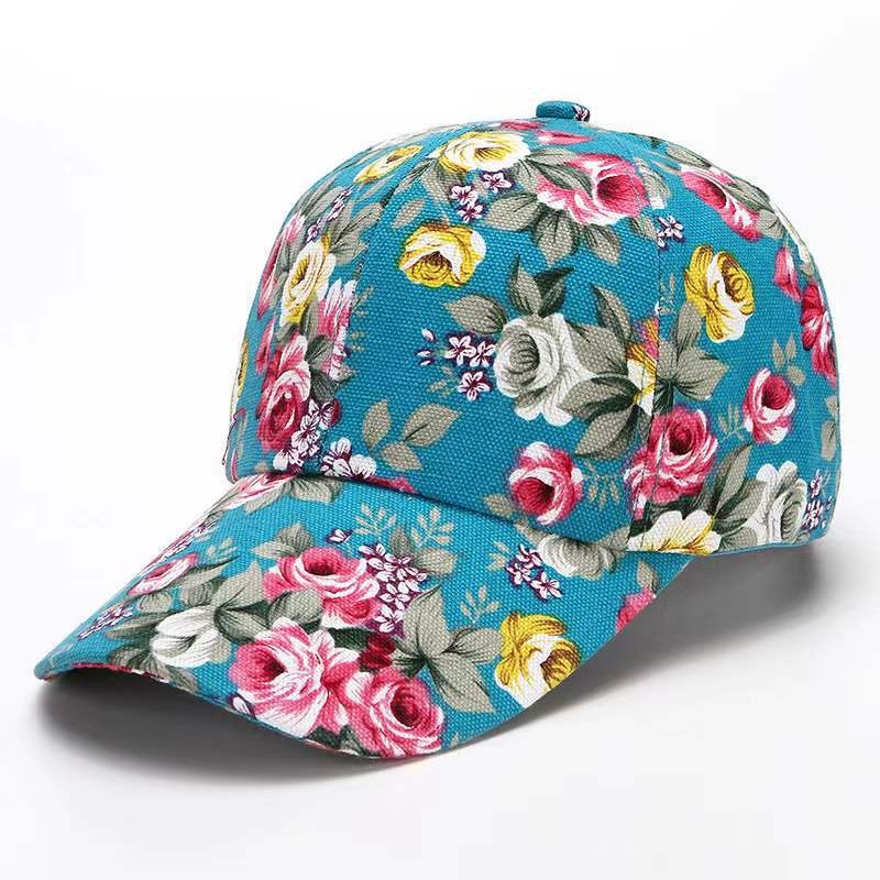 Floral Peony Baseball Cap - Harajuku Style