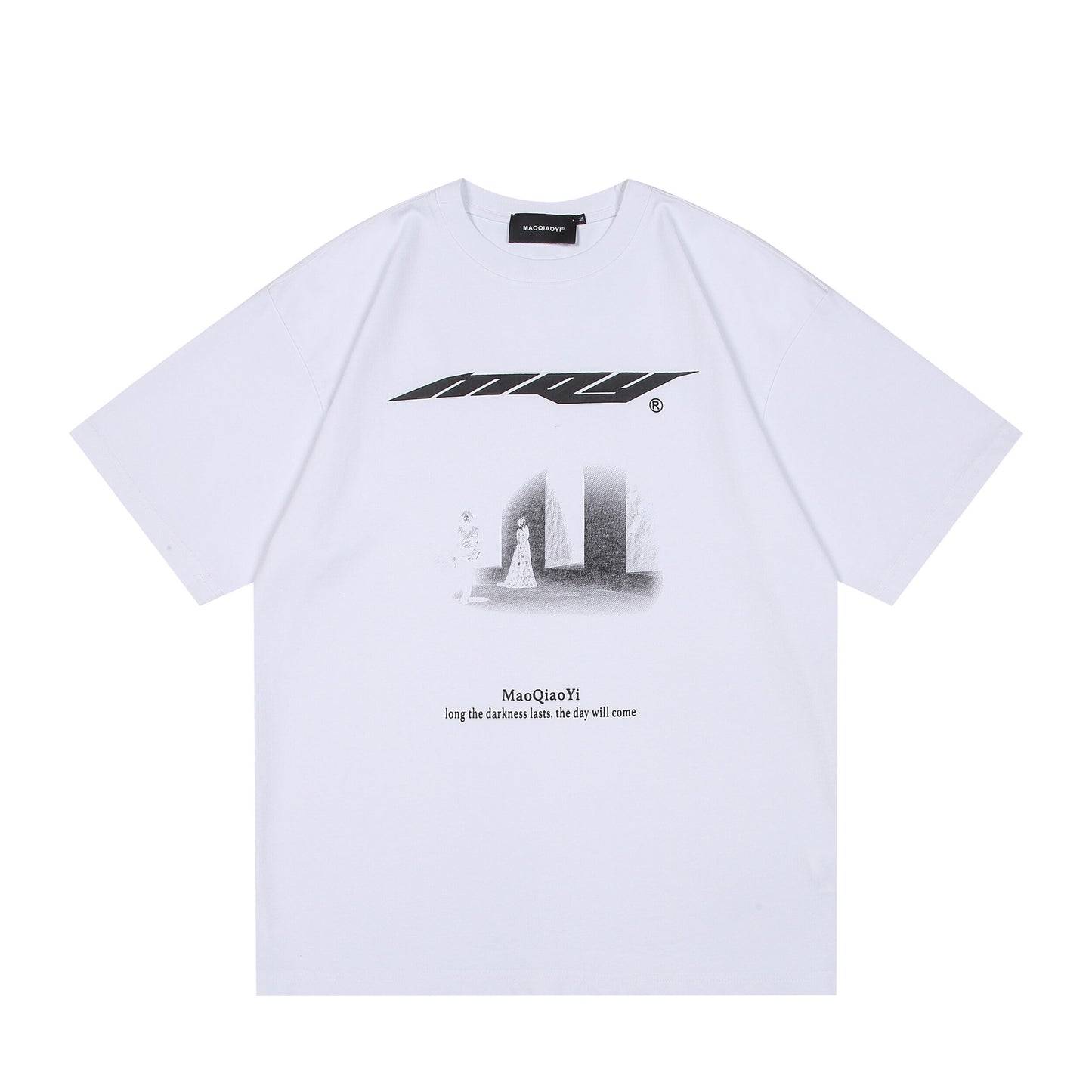 Harajuku Abstract Gradient Print Loose Fit Shirt