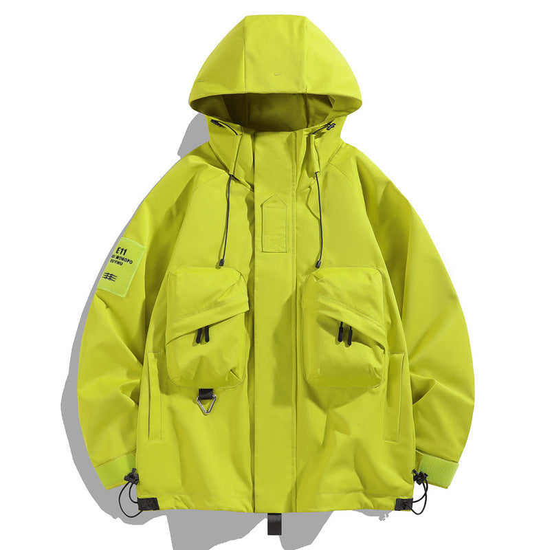 Harajuku Style Waterproof Windbreaker Jacket for Men & Women