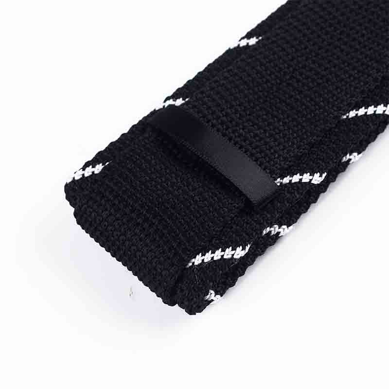 Twill Knitted Tie - Men's Stripe Contrast Tie