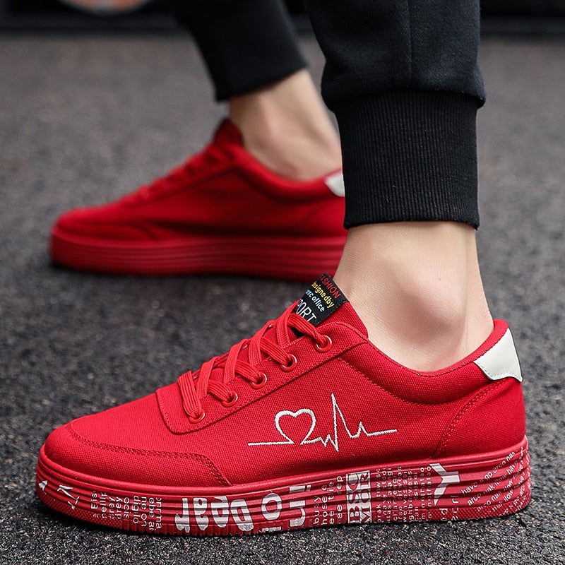 Harajuku Style Women’s Lace-Up Vulcanized Sneakers
