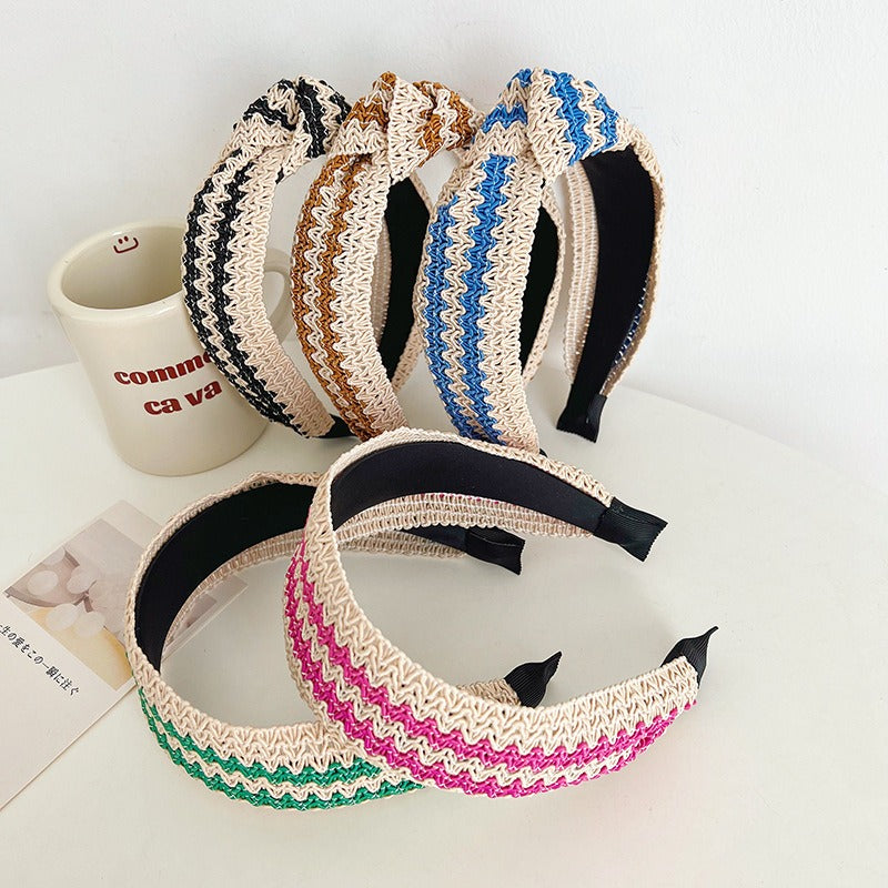French Retro Ethnic Webbing Hair Bands