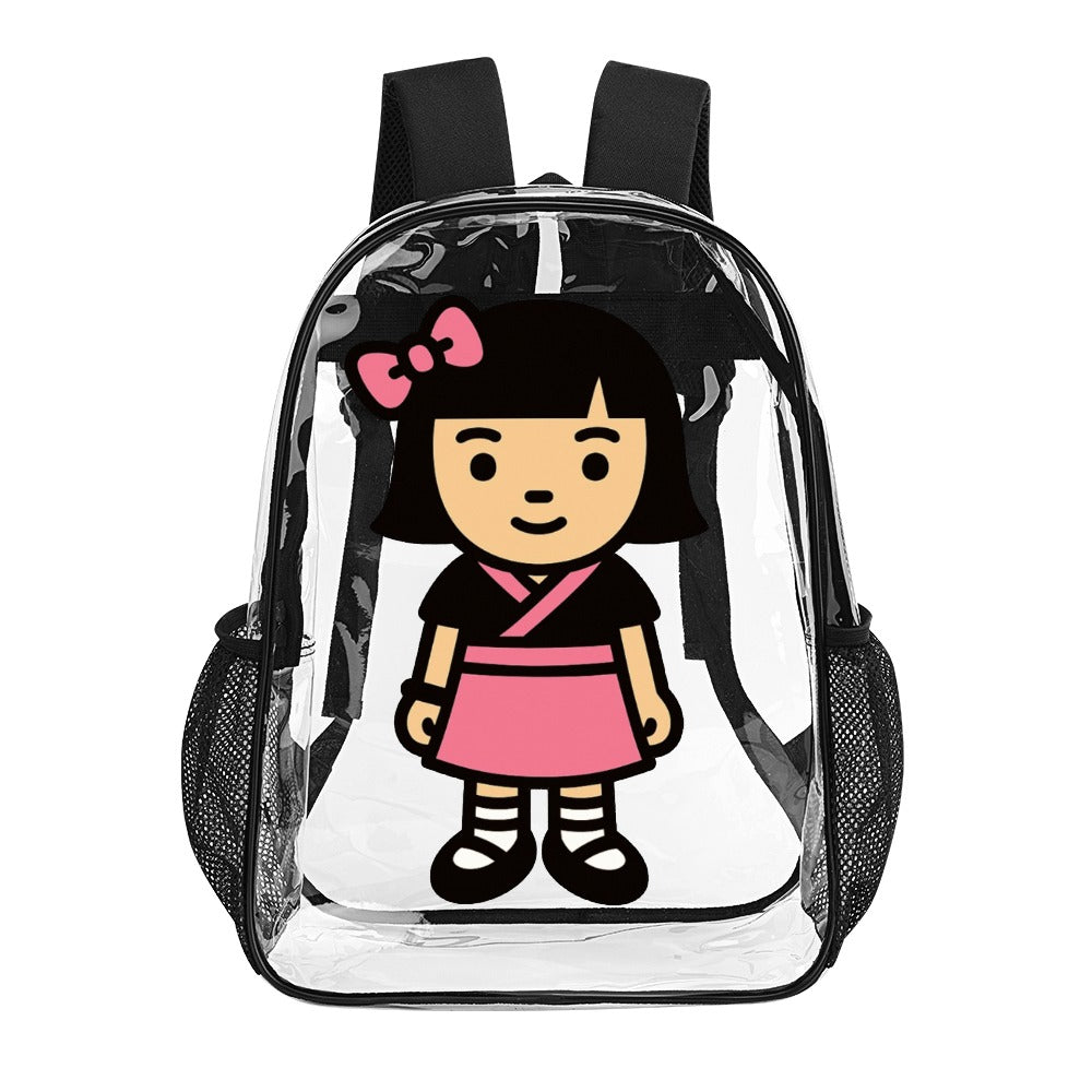 Cute Kawaii Harajuku Transparent Backpack 17 Inch