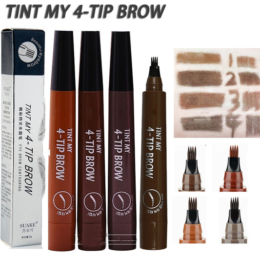 4-TIP BROW Liquid Eyebrow Pencil - Waterproof Microblading Pen