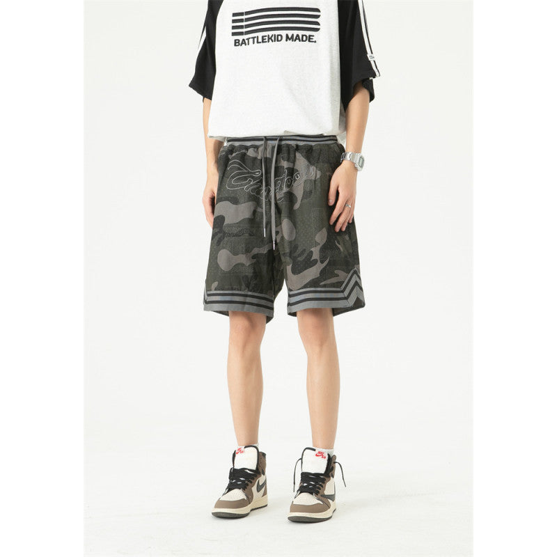 Camouflage Workwear Casual Five Quarter Pants