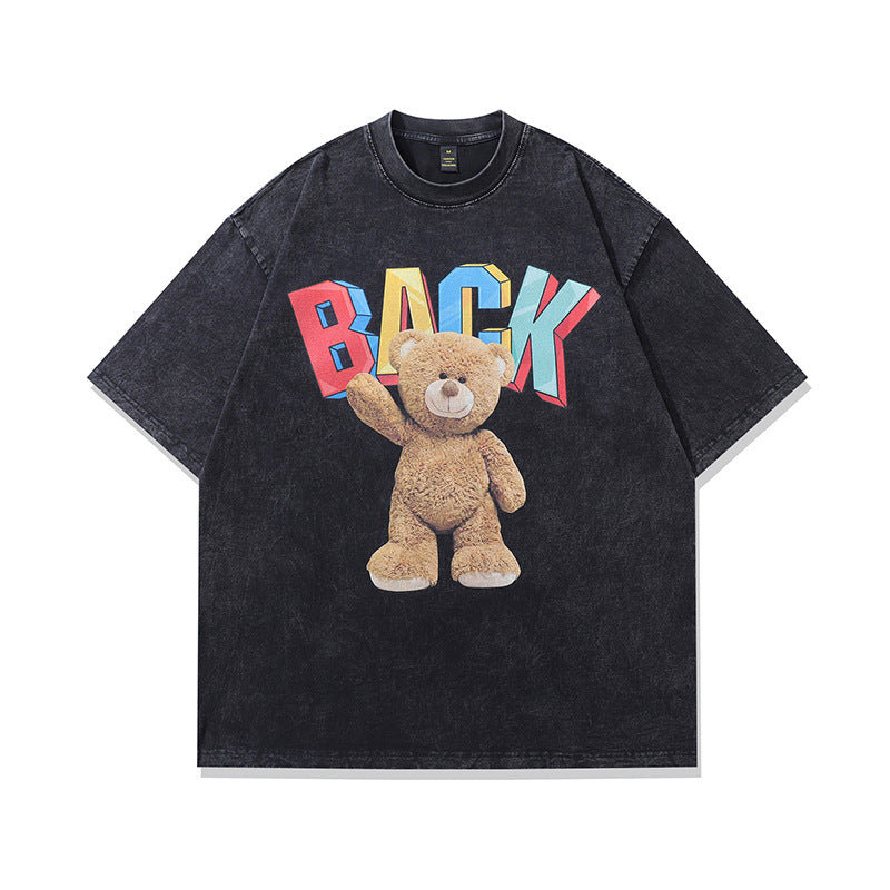 Harajuku Hip Hop Cat T-Shirt - Vintage Cotton Tee