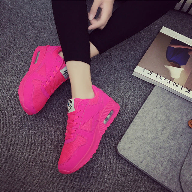 Women’s Breathable Mesh Sport Tennis Shoes - Harajuku Style