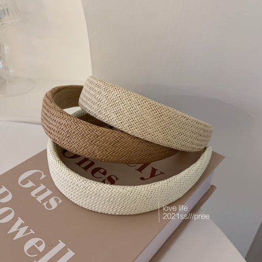 Korean Cotton and Linen Weave Summer Headband