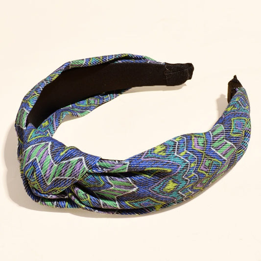 Exotic French Style Vintage Printed Fabric Headband