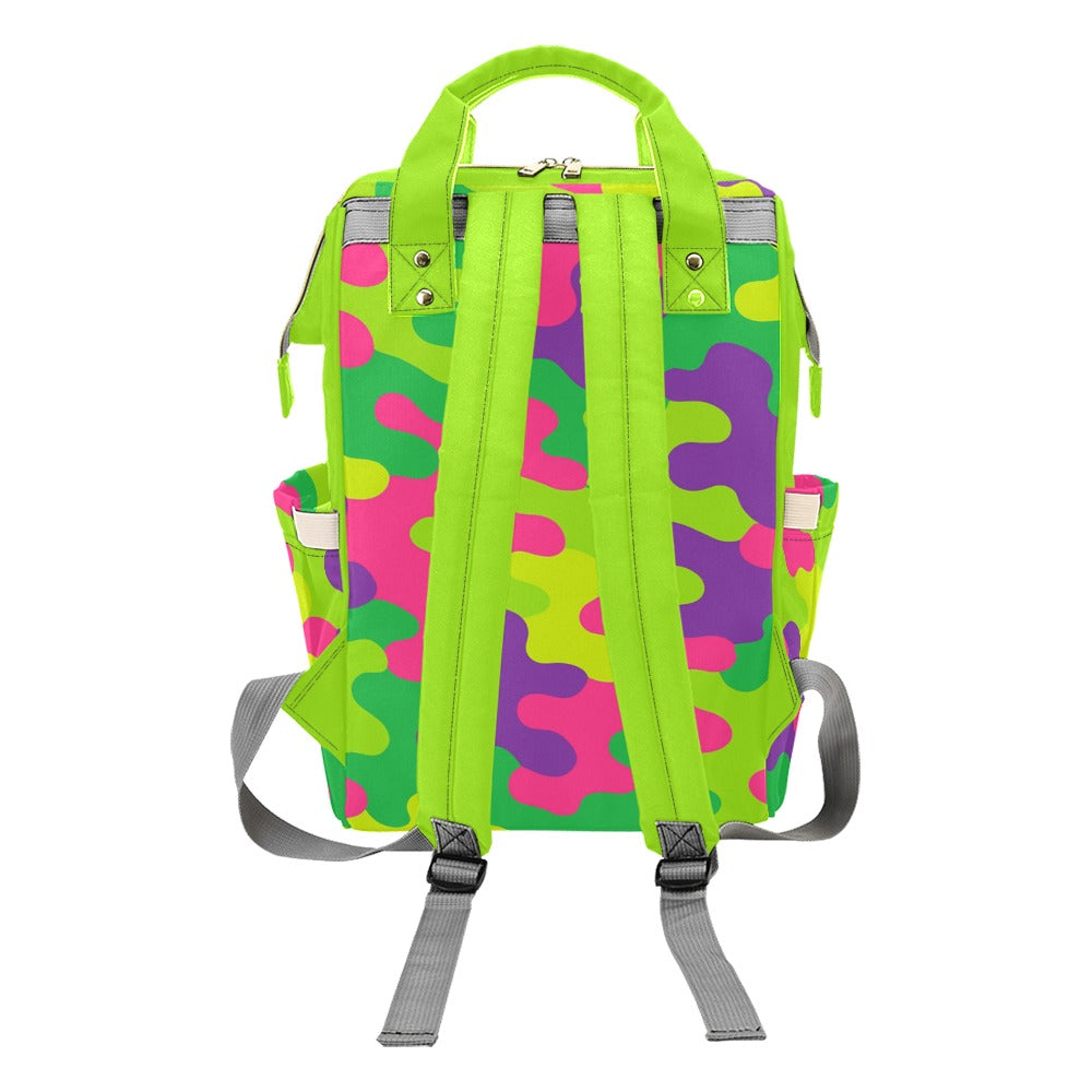 Harajuku Rainbow Camo Multi-Function Backpack